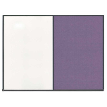 United Visual Products Triple Door Radius Plus Corkboard, 96" x UV8006PLUS-BRONZE-ULTMAR